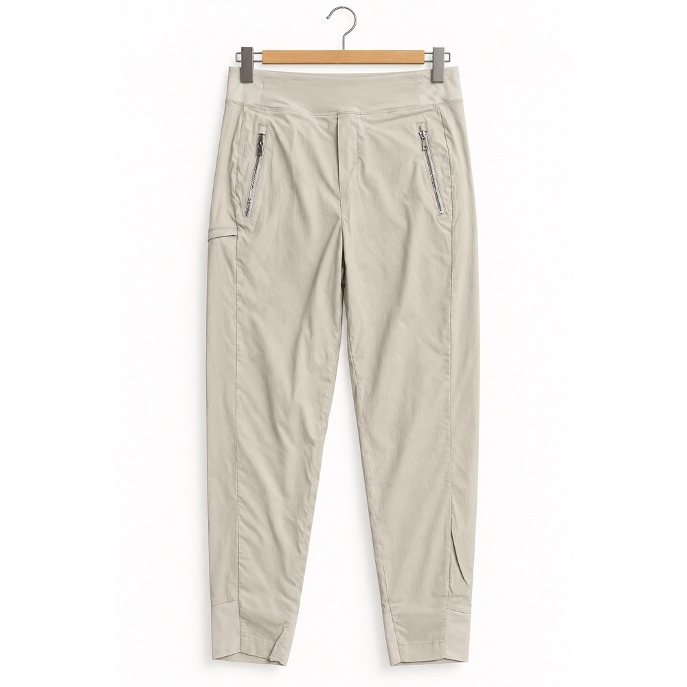 Athleta Trekkie North High Rise Jogger Pants Tan Beige Size 6 Hiking Outdoor
